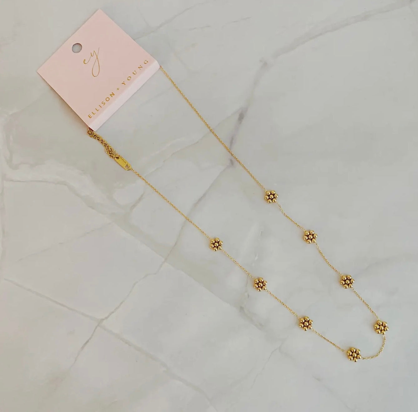 Dainty Golden Flower Necklace